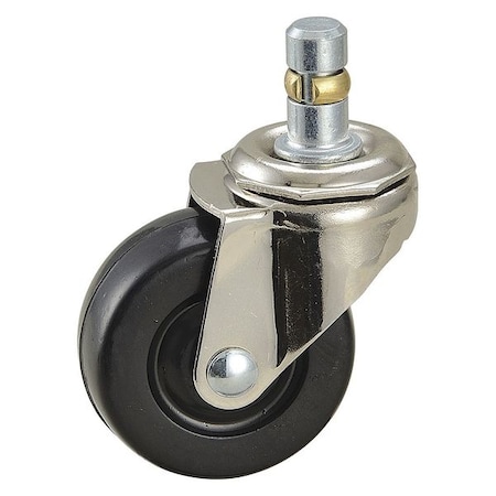 Swivel Stem Caster, Rubber, 2 in., 75 lb. MPN:2G001