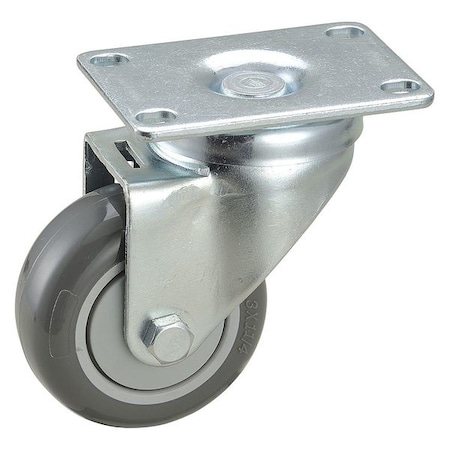 Swivel NSF-Listed Plate Caster, 250 lb., 45 Shore D MPN:2G041