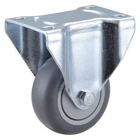 Rigid Plate Caster, TPR, 3 in., 210 lb. MPN:2G059