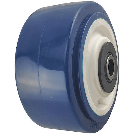 Caster Wheel, 600 lb., 4 D x 2 In., Wheel Color: Blue MPN:2RZC2