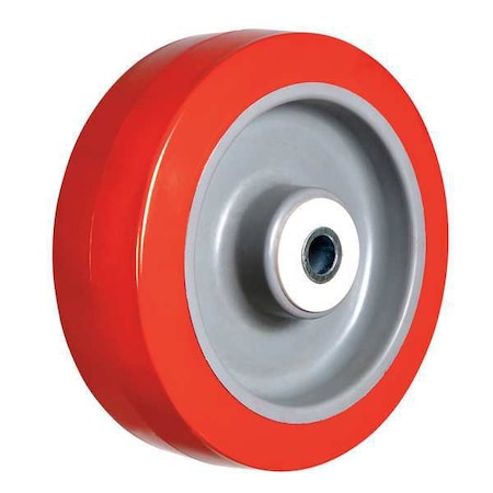 Caster Wheel, 600 lb., 4 D x 2 In., Core Color: Gray MPN:2RZC5