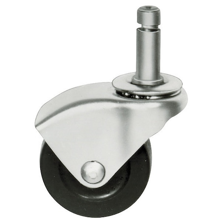 Swivel Stem Caster, Rubber, 2 in., 75 lb. MPN:30753