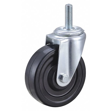 Swivel Stem Caster, Rubber, 4 in., 170 lb. MPN:32J822