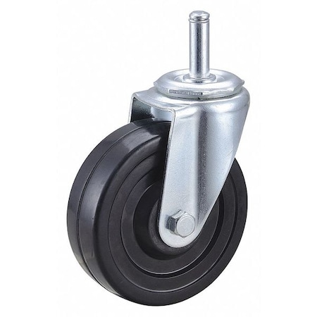 Swivel Stem Caster, Rubber, 4 in., 170 lb. MPN:32J851
