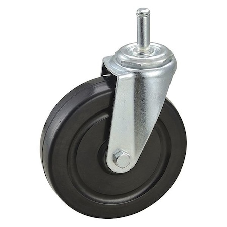 Swivel Stem Caster, Rubber, 5 in., 200 lb. MPN:32J852
