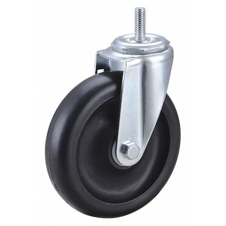 Swivel Stem Caster, Polyolfn, 5 in, 300 lb., Number of Wheels: 1 MPN:32J865