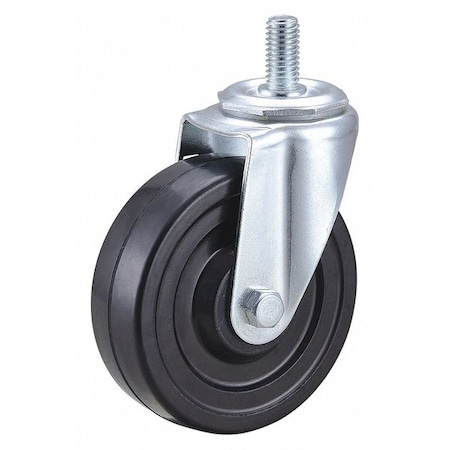 Swivel Stem Caster, Rubber, 4 in., 170 lb. MPN:32J873