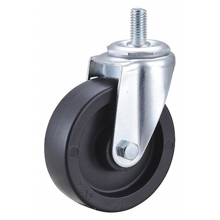 Swivel Stem Caster, Polyolfn, 4 in, 275 lb. MPN:32J876