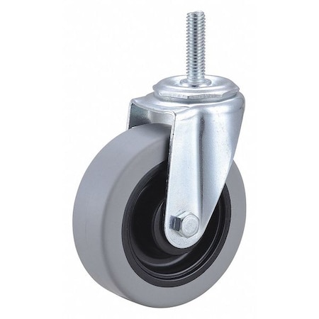 Swivel Stem Caster, Polyurthn, 4 in, 275 lb, Core Color: Black MPN:32J888