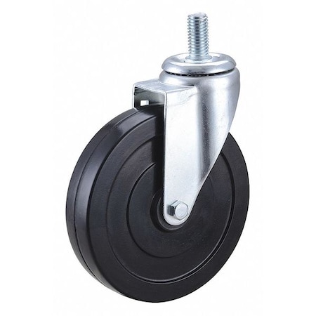 Stem Caster, 6 in Dia, Rubber, 280lb MPN:32J978