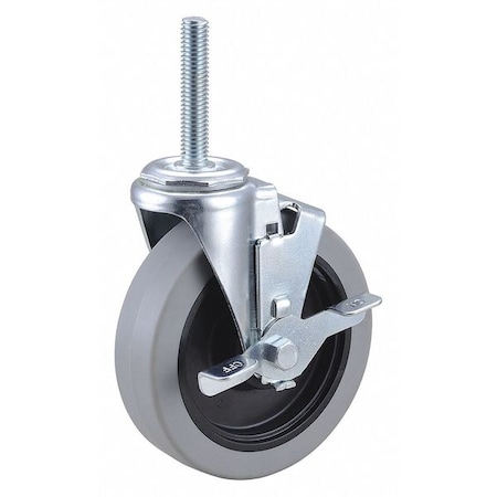 Swivel Stem Caster w/Brake, 5 in, 350 lb. MPN:32J984