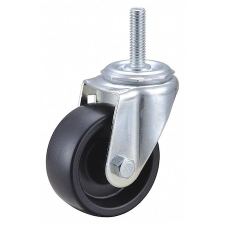 Swivel Stem Caster, Polyolfn, 3 in, 210 lb., Standards: ANSI/ICWM MPN:32J988
