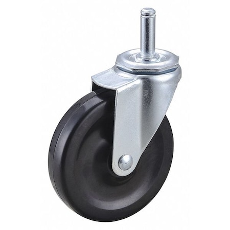 Swivel Stem Caster, Rubber, 4 in., 115 lb. MPN:32J993