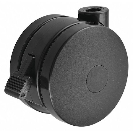 Threaded Stem Caster, 3 in Dia, Twin Wheel, Swivel Caster With Brake, 125 Load Capacity MPN:32L387