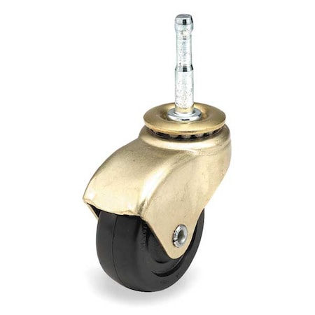 Swivel Stem Caster, Rubber, 2 in., 75 lb. MPN:33590