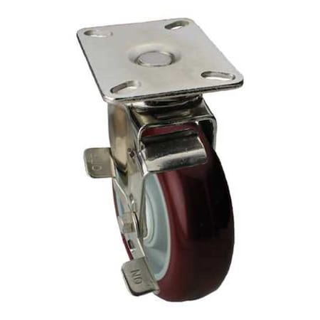 Swivel NSF-Listed Plate Cstr w/Brke, NSF-Listed Plate Type A MPN:33H714