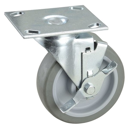 Swivel NSF-Listed Plate Cstr w/Brke, NSF-Listed Plate Type B MPN:33H717