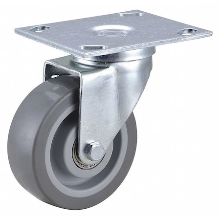 Swivel NSF-Listed Plate Caster, 4 in. Dia., 275 lb. MPN:33H905