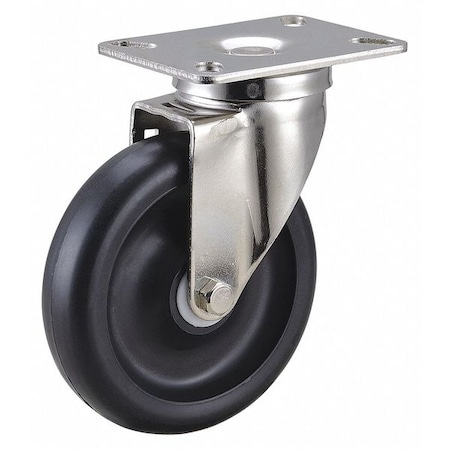 Swivel NSF-Listed Plate Caster, 450 lb., NSF-Listed Plate Type A MPN:33H924