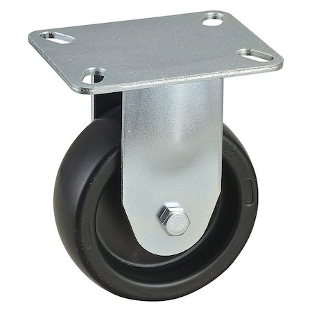 Rigid NSF-Listed Plate Caster, 4 in. Dia., 300 lb. MPN:33J004