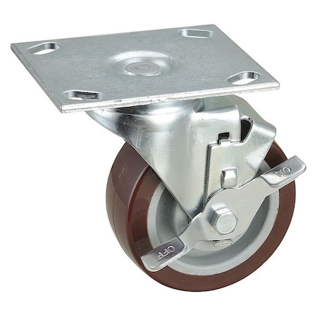 Swivel NSF-Listed Plate Cstr w/Brke, NSF-Listed Plate Type B MPN:33J041