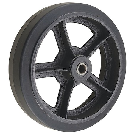 Caster Wheel, 8 in., 600 lb., Black Core MPN:3G269