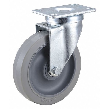 Plate Caster, 325 lb. Load Rating, Swivel MPN:400K44