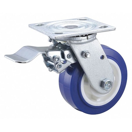 NSF-Listed Plate Caster, 750 lb. Load Rating, Swivel MPN:400K46