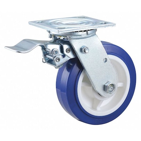 NSF-Listed Plate Caster, 800 lb. Load Rating, Swivel MPN:400K47