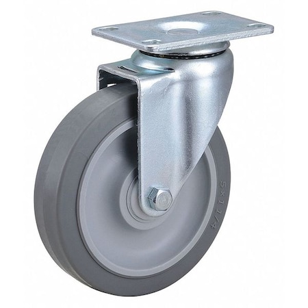 NSF-Listed Plate Caster, 200 lb. Load Rating, Swivel MPN:400K61