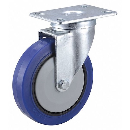 Plate Caster, 308 lb. Load Rating, Swivel MPN:400K71