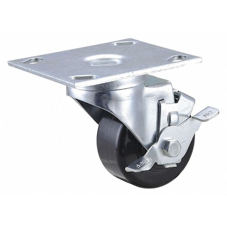 NSF-Listed Plate Caster, 350 lb. Load Rating, Swivel MPN:400K75