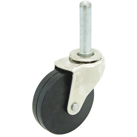 Swivel Stem Caster, Rubber, 2-1/2 in, 75 lb MPN:41204