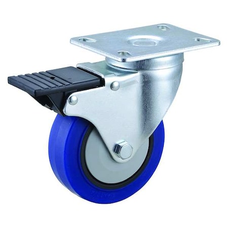 Plate Caster, Light-Duty, 264 lb., Black MPN:416P20