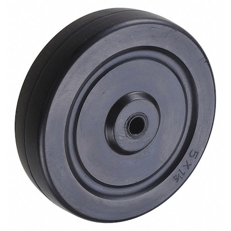Rubber Caster Wheel, 5 in. Wheel Dia, 300 lbs. Load Rating MPN:416P23