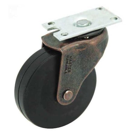 Swivel Plate Cstr, Rubber, 2-1/2 in, 75 lb. MPN:41810