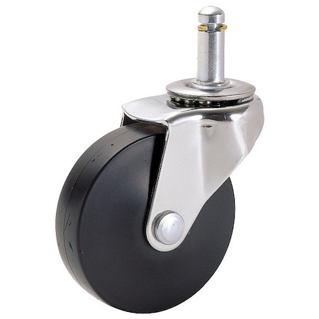 Swivel Stem Caster, Rubber, 2-1/2 in, 75 lb MPN:42004