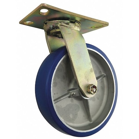 Plate Caster, Swivel, 1750 lb., Medium-Duty MPN:426A74