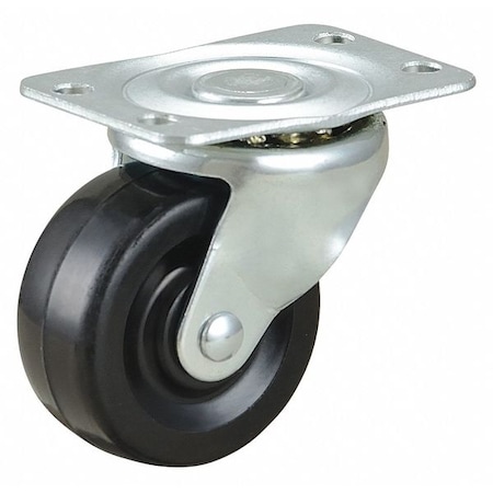2 in. Wheel Diameter Plate Caster with 100 lbs. Load MPN:437V27
