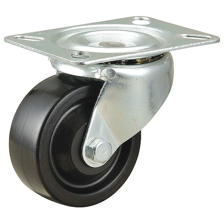 Plate Caster, Swivel, Phenolic, 3 3/4