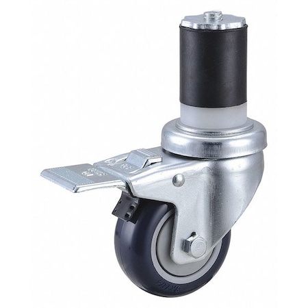 Swivel Stem Caster w/Brake, 3 in., 250 lb. MPN:49H627
