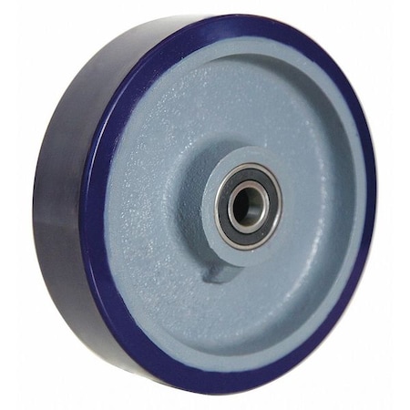 Caster Wheel, Polyurethane, 8 in., 1200 lb. MPN:4DB71