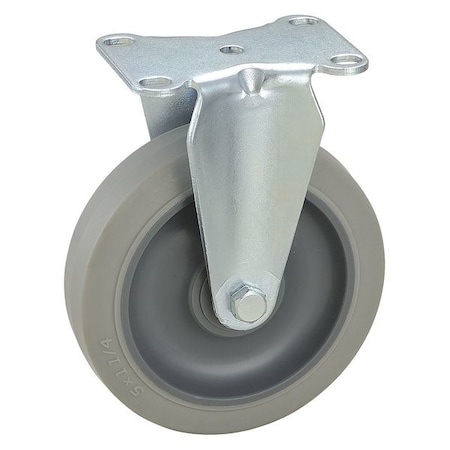 Rigid Plate Caster, TPR, 5 in., 250 lb. MPN:4DE69