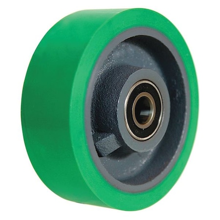 Caster Whel, Plyurthan, 6 in., 1200 lb., Grn MPN:4DU68