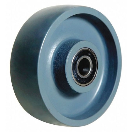 Caster Wheel, Steel, 6 in., 2500 lb., Slvr MPN:4DU73