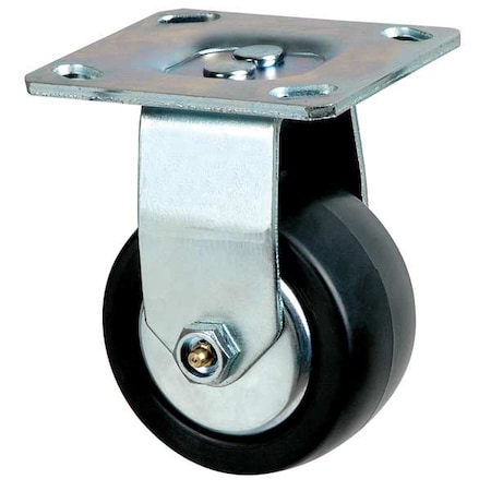 Rigd Plat Castr, Polyolefin, 4 in., 600 lb. MPN:4HXL3