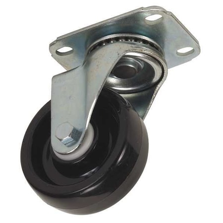 Swivel NSF-Listed Plate Caster, Polyolfin, 5 in, 300 lb, Dlrn MPN:4W913