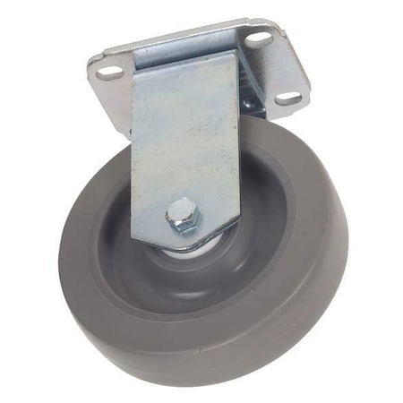 Rgd NSF-Listed Plate Castr, Therm Rubber, 4 in, 165 lb MPN:4W921