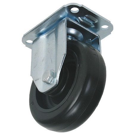 Rigid Plate Caster, Polyolfin, 3 in, 176 lb MPN:4X696