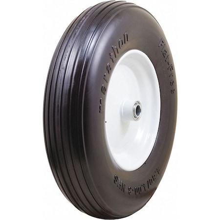 Solid Wheel, Ribbed, 15-1/4